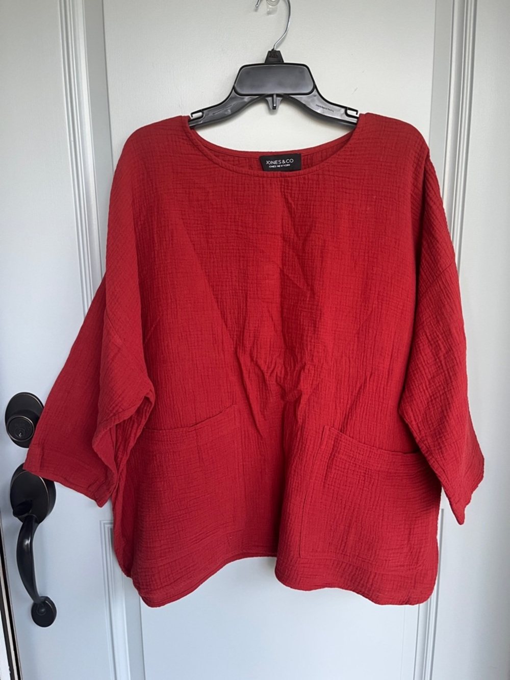 Jones New York Gauze Oversized Blouse